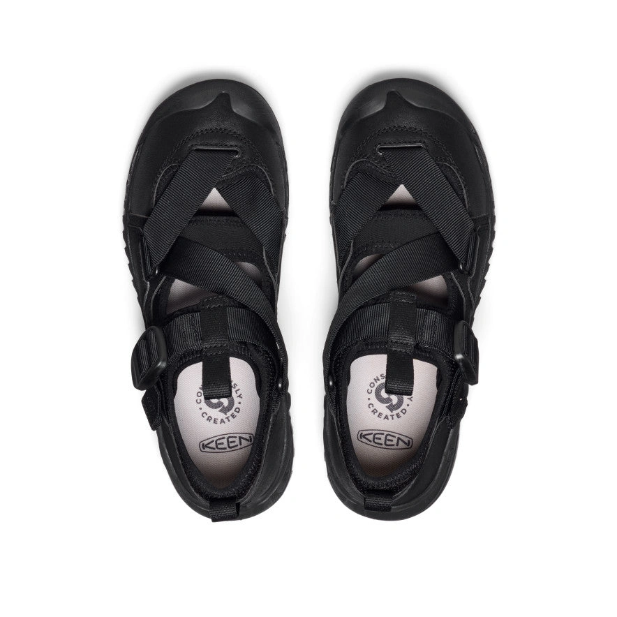 All Gender Hoodzerra Sandale Schwarz Schwarz: Dein Sommerlook, genderneutral & stylisch!